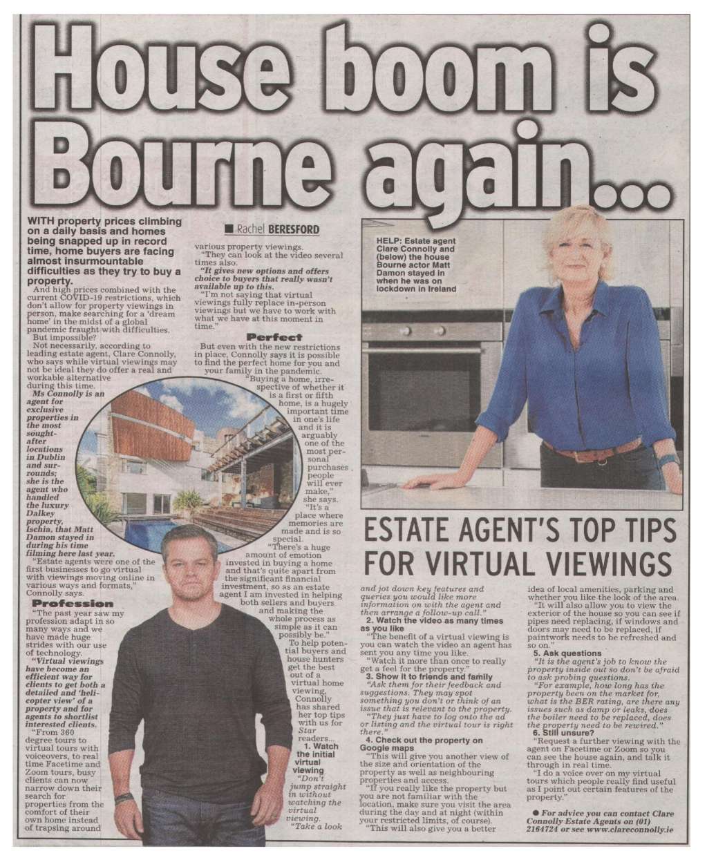 Irish Daily Star – House boom is Bourne again
